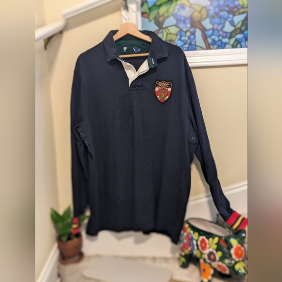 Polo Ralph Lauren Other - Polo by Ralph Lauren XL Rugby Jersey reto men's long sleeve polo shirt